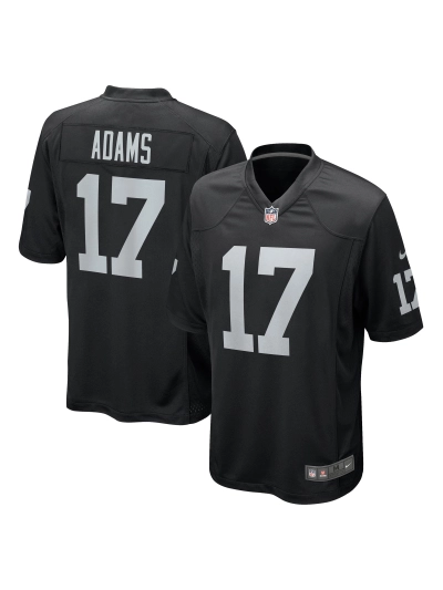 Las Vegas Raiders Davante Adams Nike Black Game Jersey 01