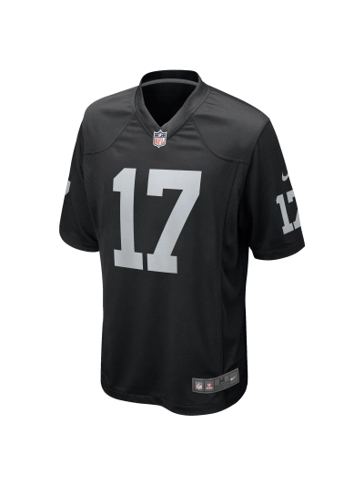 Las Vegas Raiders Davante Adams Nike Black Game Jersey 02