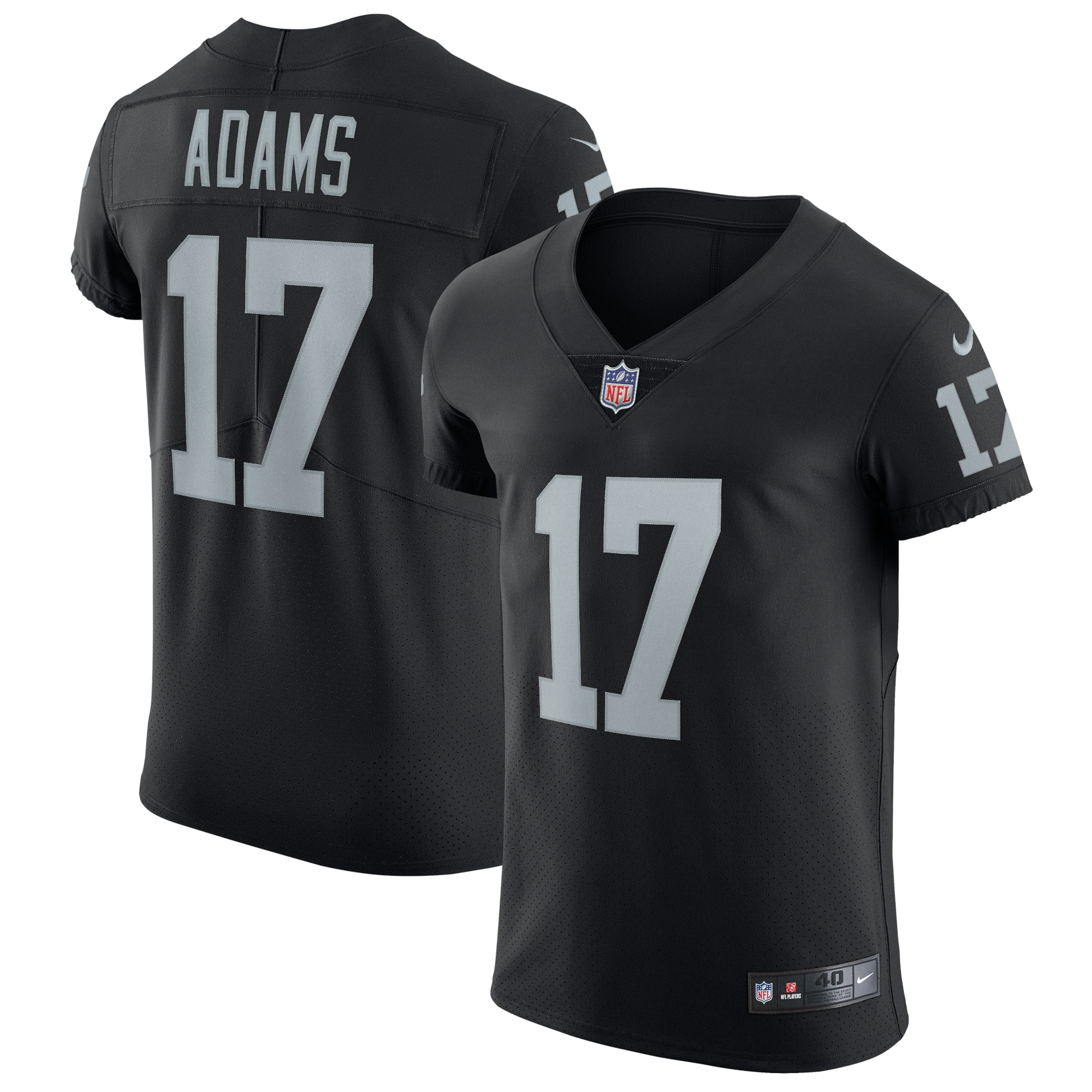 Las Vegas Raiders Davante Adams Nike Black Vapor Elite Jersey