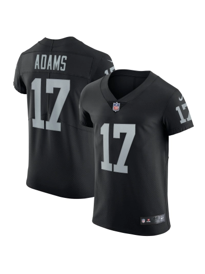 Las Vegas Raiders Davante Adams Nike Black Vapor Elite Jersey 01