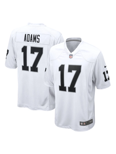 Las Vegas Raiders Davante Adams Nike White Game Jersey 01