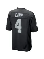 Las Vegas Raiders Derek Carr Nike Black Player Jersey