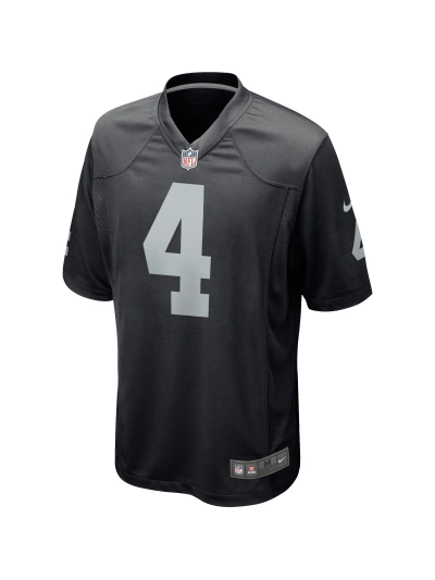 Las Vegas Raiders Derek Carr Nike Black Player Jersey 02