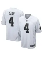 Las Vegas Raiders Derek Carr Nike White Game Jersey