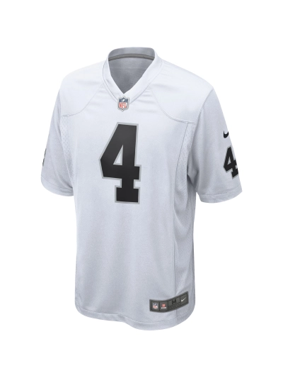 Las Vegas Raiders Derek Carr Nike White Game Jersey 02