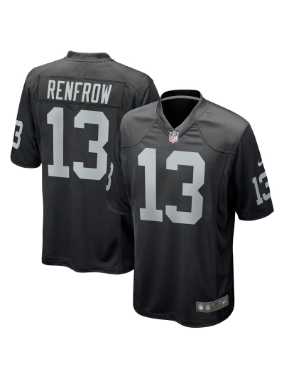 Las Vegas Raiders Hunter Renfrow Nike Black Gamer Jersey 01