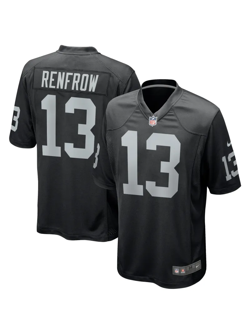 Las Vegas Raiders Hunter Renfrow Nike Black Gamer Jersey
