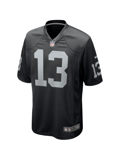 Las Vegas Raiders Hunter Renfrow Nike Black Gamer Jersey 02