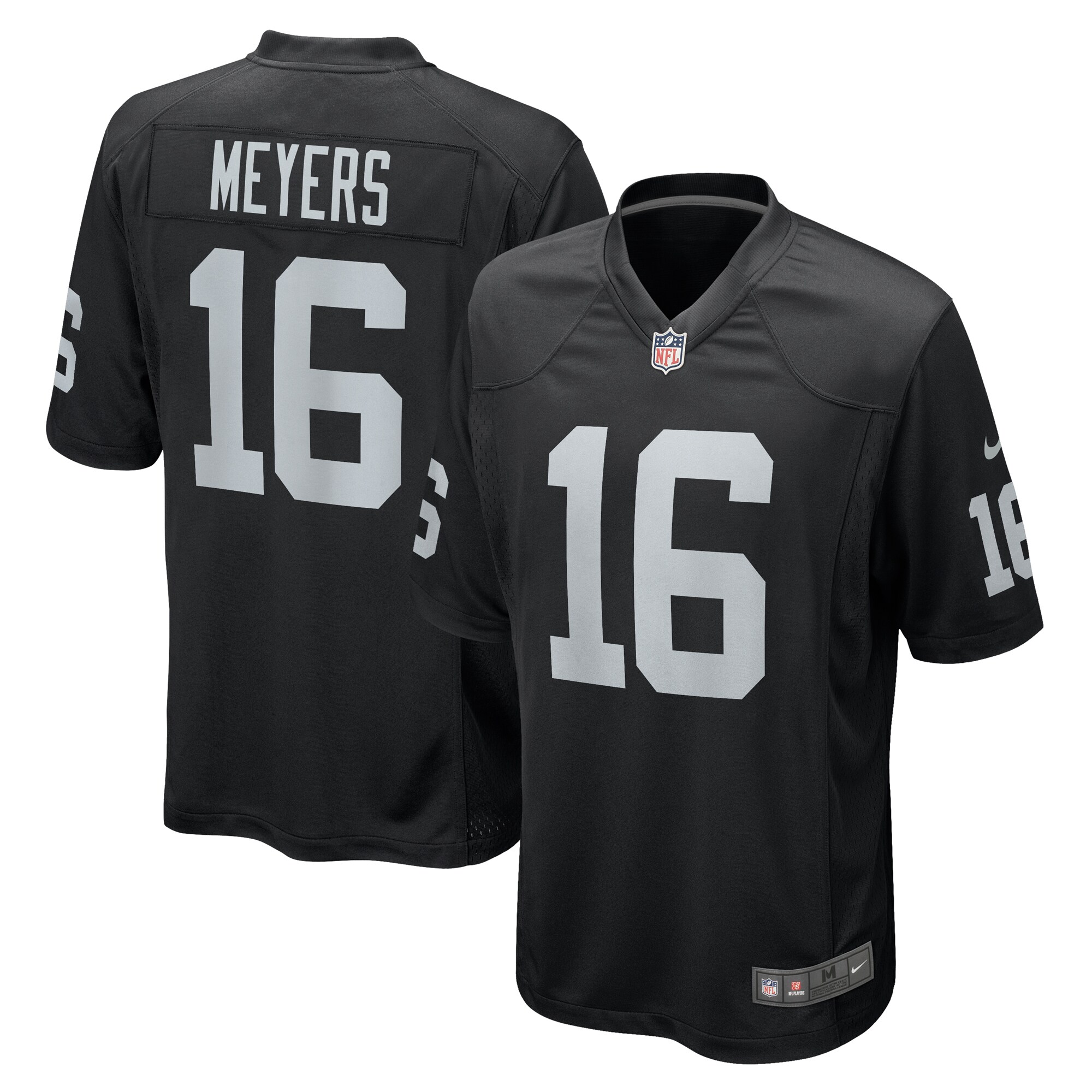 Las Vegas Raiders Jakobi Meyers Nike Black Game Jersey