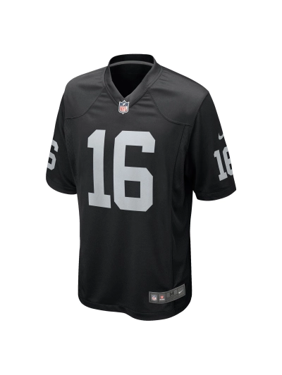 Las Vegas Raiders Jakobi Meyers Nike Black Game Jersey 02