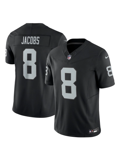 Las Vegas Raiders Josh Jacobs Nike Black Vapor FUSE Limited Jersey 01