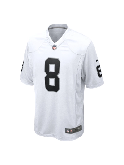 Las Vegas Raiders Josh Jacobs Nike White Player Jersey 02