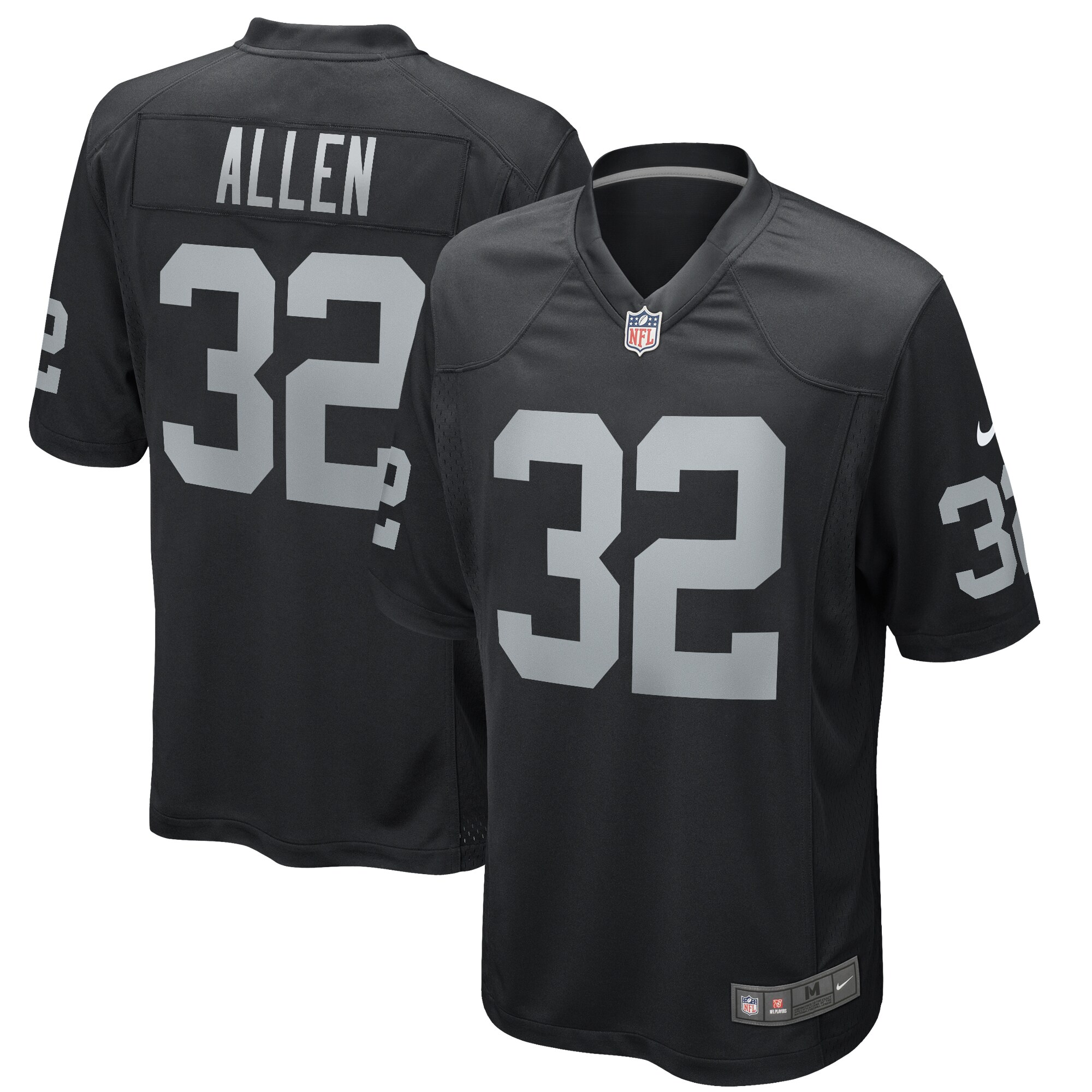 Las Vegas Raiders Marcus Allen Nike Black Game Retired Player Jersey