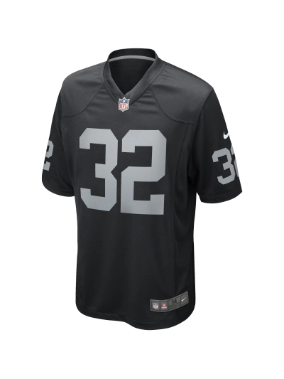 Las Vegas Raiders Marcus Allen Nike Black Game Retired Player Jersey 02