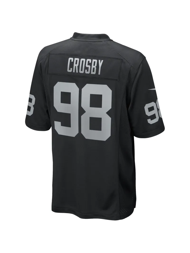 Las Vegas Raiders Maxx Crosby Nike Black Game Jersey