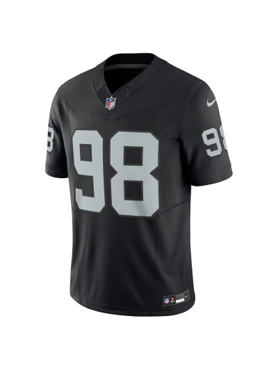 Las Vegas Raiders Maxx Crosby Nike Black Vapor FUSE Limited Jersey 02