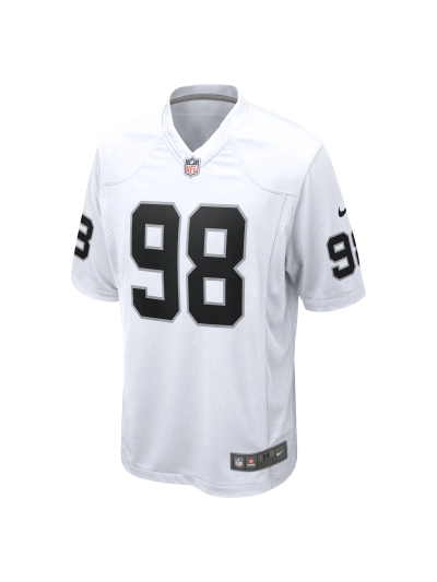 Las Vegas Raiders Maxx Crosby Nike White Game Jersey 02