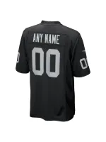 Las Vegas Raiders Nike Black Custom Game Jersey