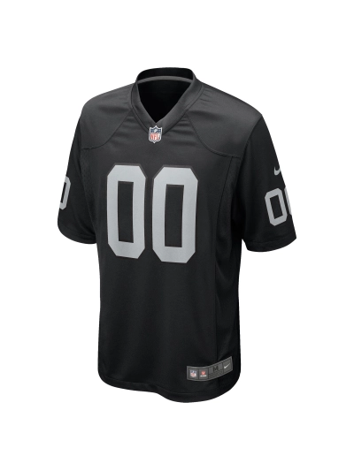Las Vegas Raiders Nike Black Custom Game Jersey 02