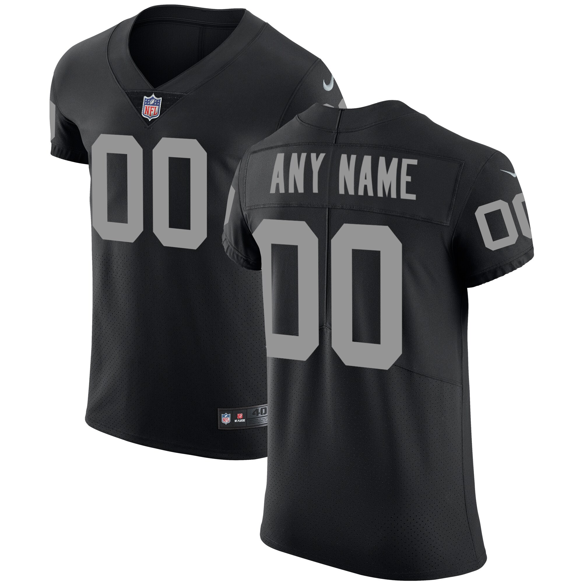 Las Vegas Raiders Nike Black Vapor Untouchable Custom Elite Jersey