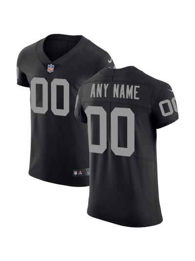 Las Vegas Raiders Nike Black Vapor Untouchable Custom Elite Jersey 01