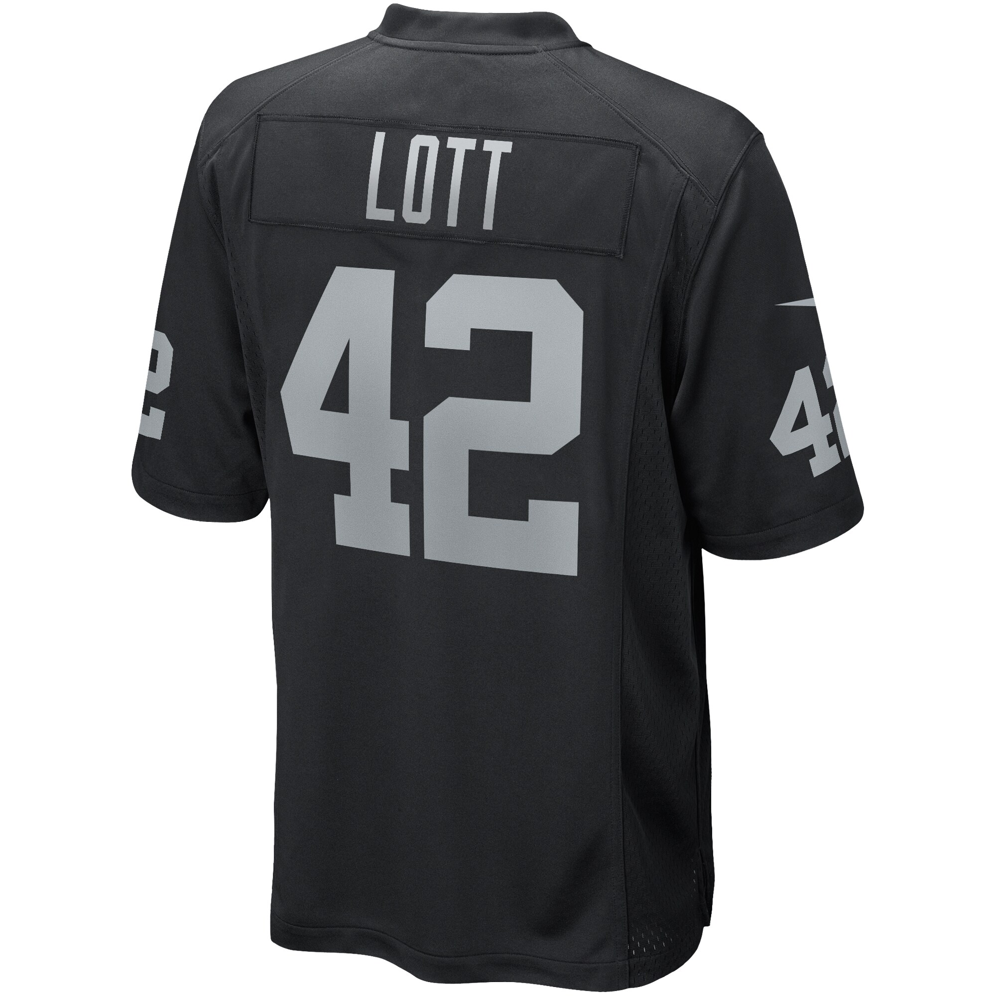 Las Vegas Raiders Ronnie Lott Nike Black Game Retired Jersey