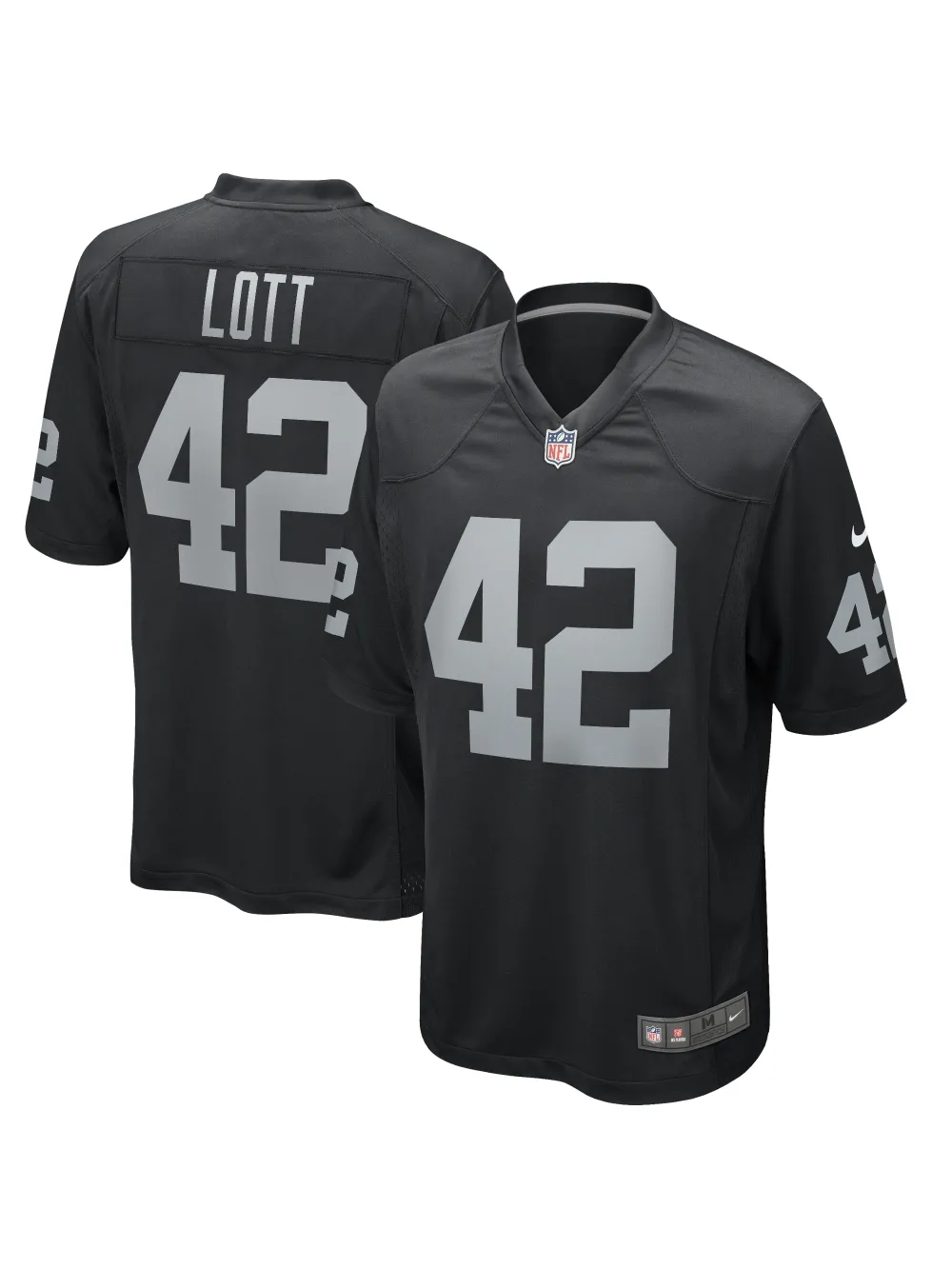Las Vegas Raiders Ronnie Lott Nike Black Game Retired Jersey