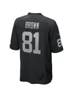 Las Vegas Raiders Tim Brown Nike Black Game Retired Player Jersey