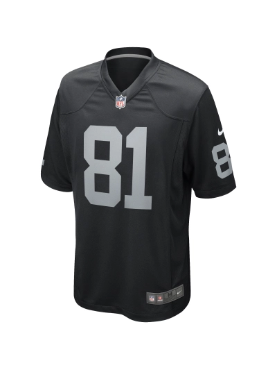 Las Vegas Raiders Tim Brown Nike Black Game Retired Player Jersey 02