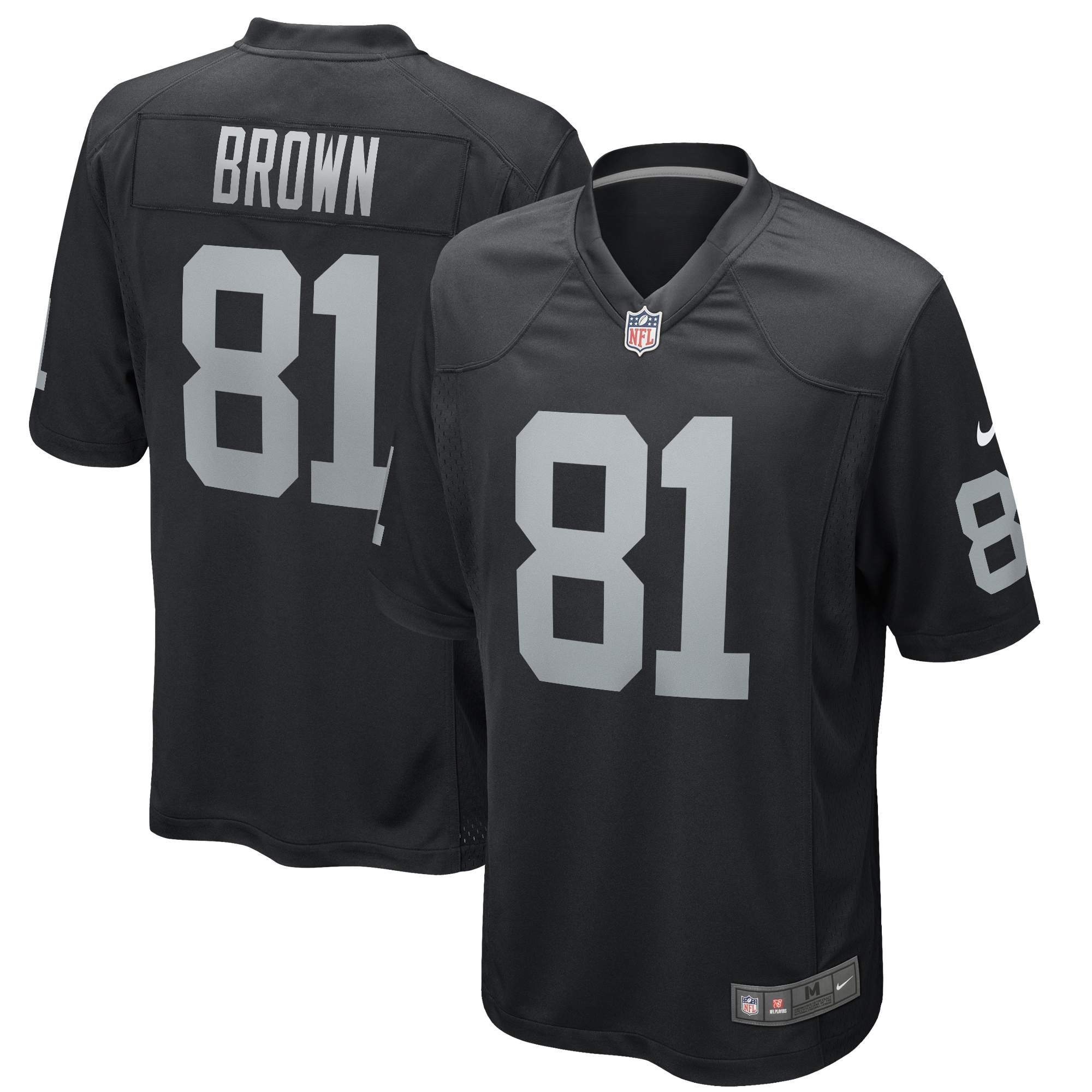 Las Vegas Raiders Tim Brown Nike Black Game Retired Player Jersey