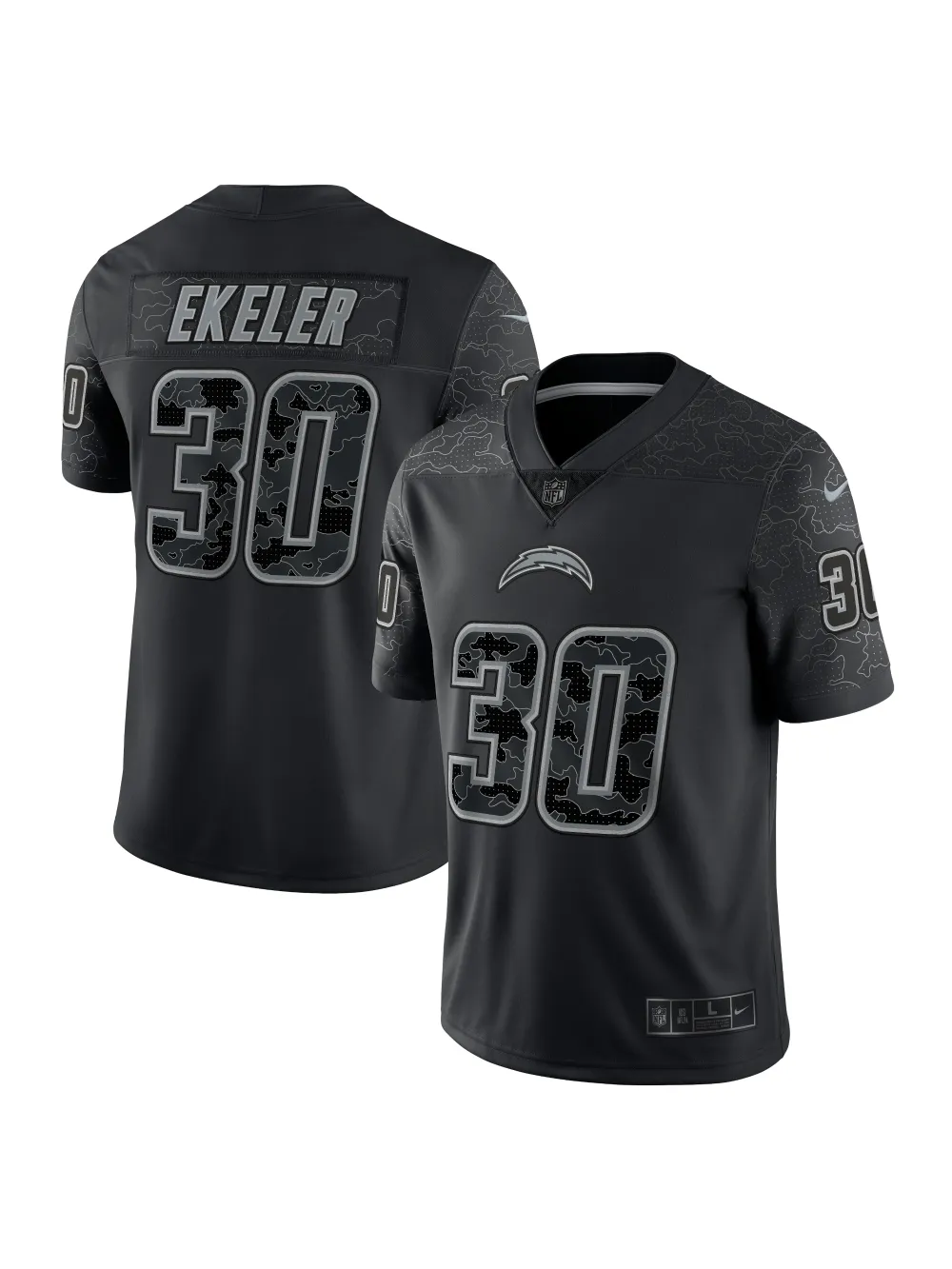 Los Angeles Chargers Austin Ekeler Nike Black RFLCTV Limited Edition Jersey
