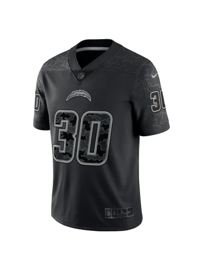 Los Angeles Chargers Austin Ekeler Nike Black RFLCTV Limited Edition Jersey 02