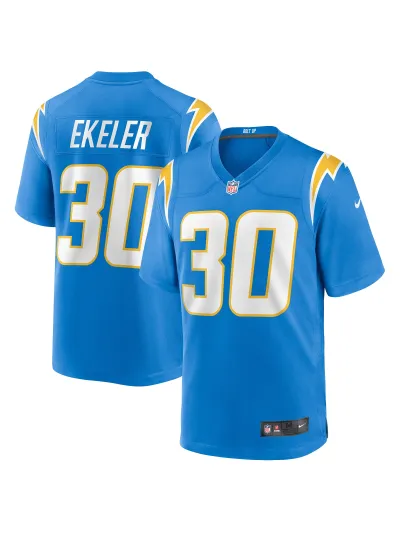 Los Angeles Chargers Austin Ekeler Nike Powder Blue Gamer Jersey 01