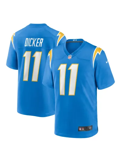 Los Angeles Chargers Cameron Dicker Nike Powder Blue Game Jersey 01