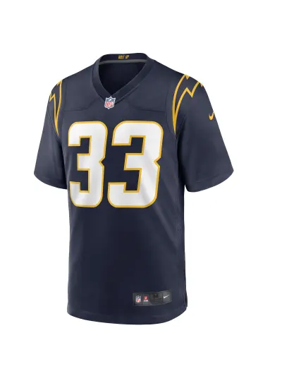 Los Angeles Chargers Derwin James Nike Navy Alternate Game Jersey 02