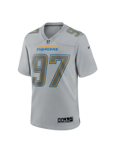 Los Angeles Chargers Joey Bosa Nike Gray Stylish Game Jersey 02