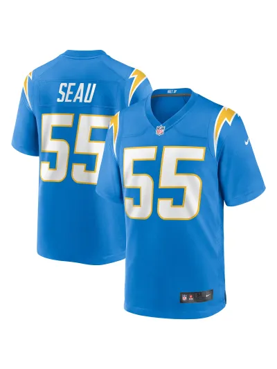 Los Angeles Chargers Junior Seau Nike Powder Blue Game Retired Player Jersey 01