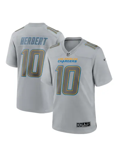 Los Angeles Chargers Justin Herbert Nike Gray Stylish Game Jersey 01