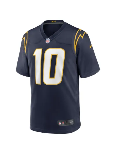 Los Angeles Chargers Justin Herbert Nike Navy Alternate Game Jersey 02