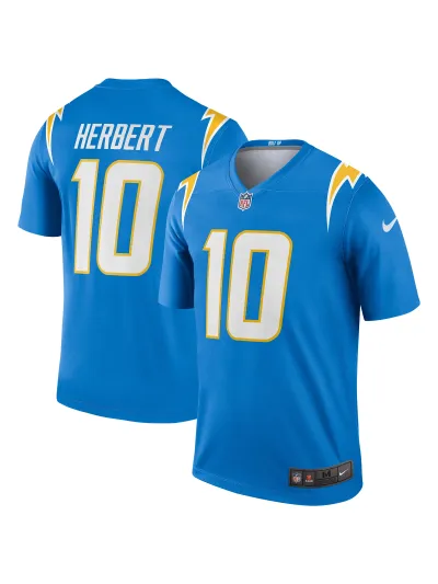 Los Angeles Chargers Justin Herbert Nike Powder Blue Legends Jersey 01