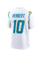 Los Angeles Chargers Justin Herbert Nike White Game Jersey