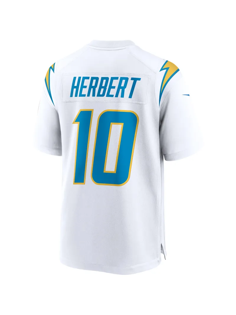 Los Angeles Chargers Justin Herbert Nike White Game Jersey