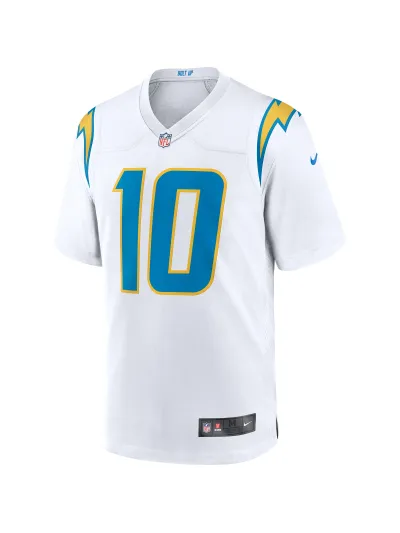 Los Angeles Chargers Justin Herbert Nike White Game Jersey 02