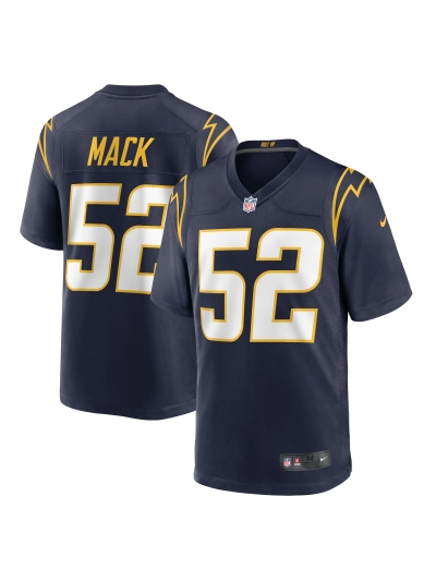 Los Angeles Chargers Khalil Mack Navy Alternate Game Jersey 01