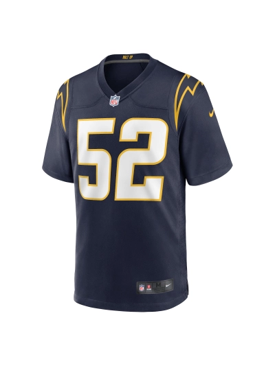 Los Angeles Chargers Khalil Mack Navy Alternate Game Jersey 02