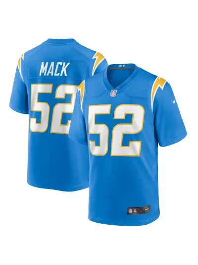 Los Angeles Chargers Khalil Mack Nike Powder Blue Game Jersey 01