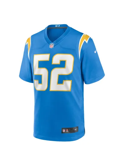 Los Angeles Chargers Khalil Mack Nike Powder Blue Game Jersey 02