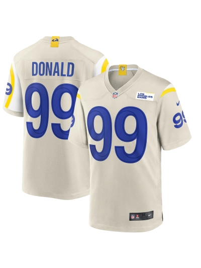 Los Angeles Rams Aaron Donald Nike Bone Game Jersey 01