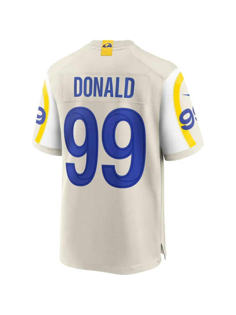 Los Angeles Rams Aaron Donald Nike Bone Player Game Jersey