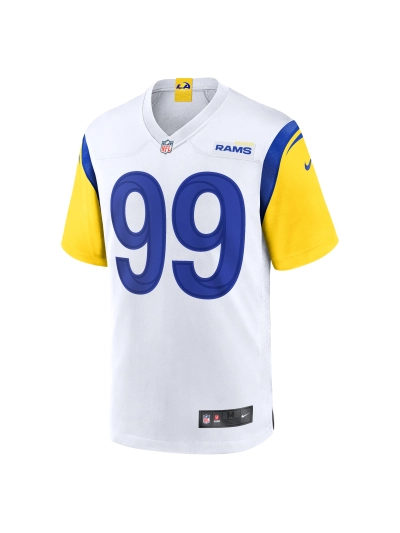 Los Angeles Rams Aaron Donald Nike White Alternate Game Jersey 02